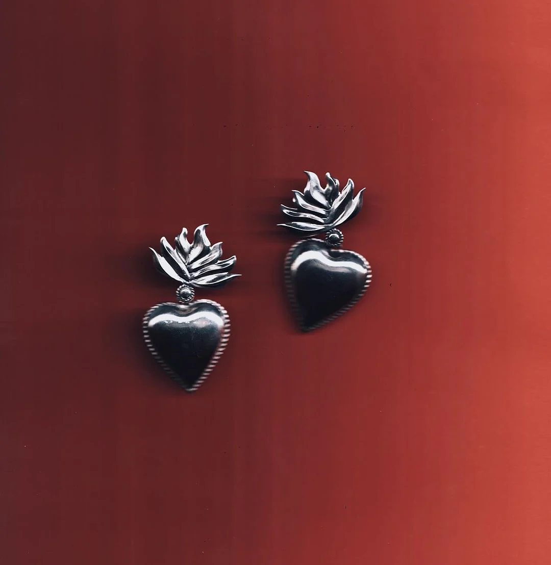 Earrings “Flame Heart” - Image 4