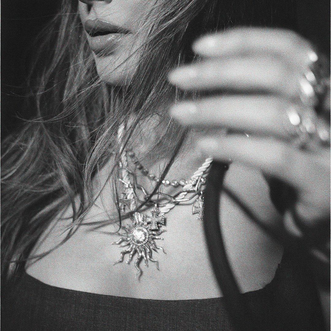 Necklace “Arev” (Black) - Image 5