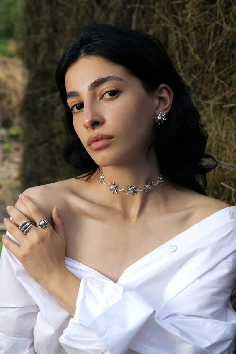 Pin earrings "Arega" - Image 3