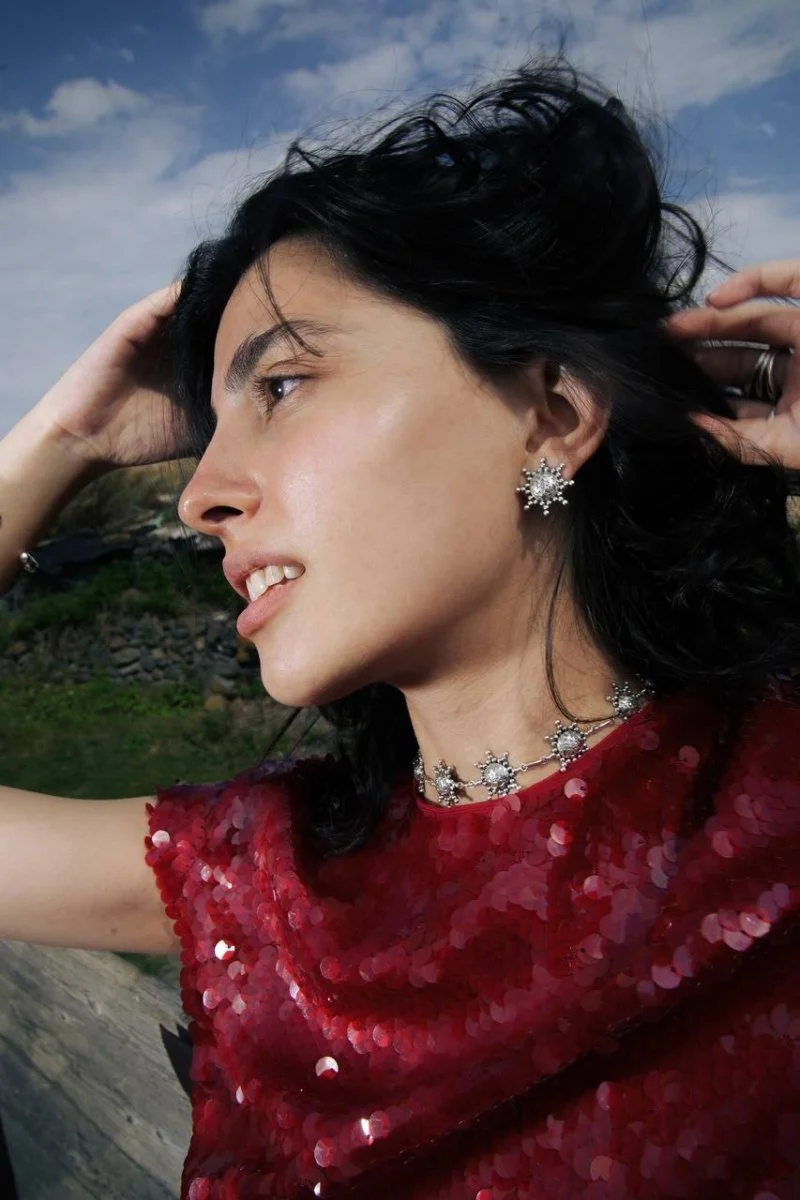 Pin earrings "Arega" - Image 5